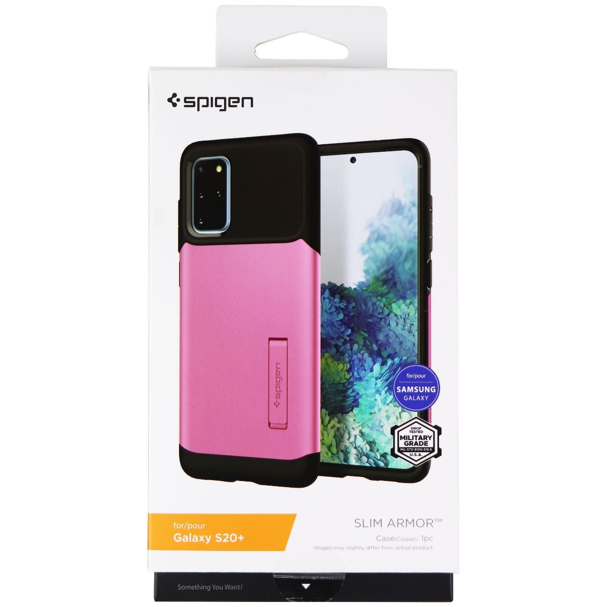 Spigen Slim Armor Series Dual Layer Case for Samsung Galaxy (S20+) - Pink/Black Cell Phone - Cases, Covers & Skins Spigen - Simple Cell Bulk Wholesale Pricing - USA Seller