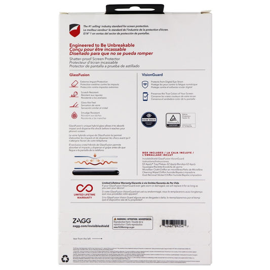 ZAGG Invisible Shield (GlassFusion VisionGuard) Screen Protector for Galaxy S10 Cell Phone - Screen Protectors Zagg - Simple Cell Bulk Wholesale Pricing - USA Seller