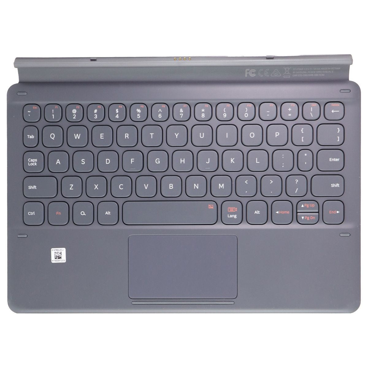 Samsung Book Cover Keyboard for Samsung Galaxy Tab S6 - Gray (EF-DT860UJEGUJ) iPad/Tablet Accessories - Cases, Covers, Keyboard Folios Samsung - Simple Cell Bulk Wholesale Pricing - USA Seller