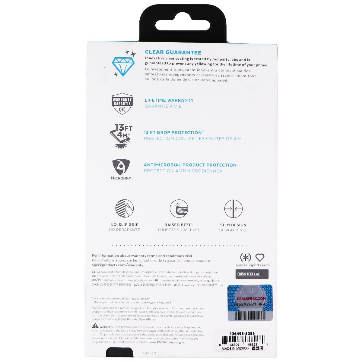 Speck Perfect-Clear Grip Series Case for Apple iPhone 11 - Clear/Clear Cell Phone - Cases, Covers & Skins Speck - Simple Cell Bulk Wholesale Pricing - USA Seller