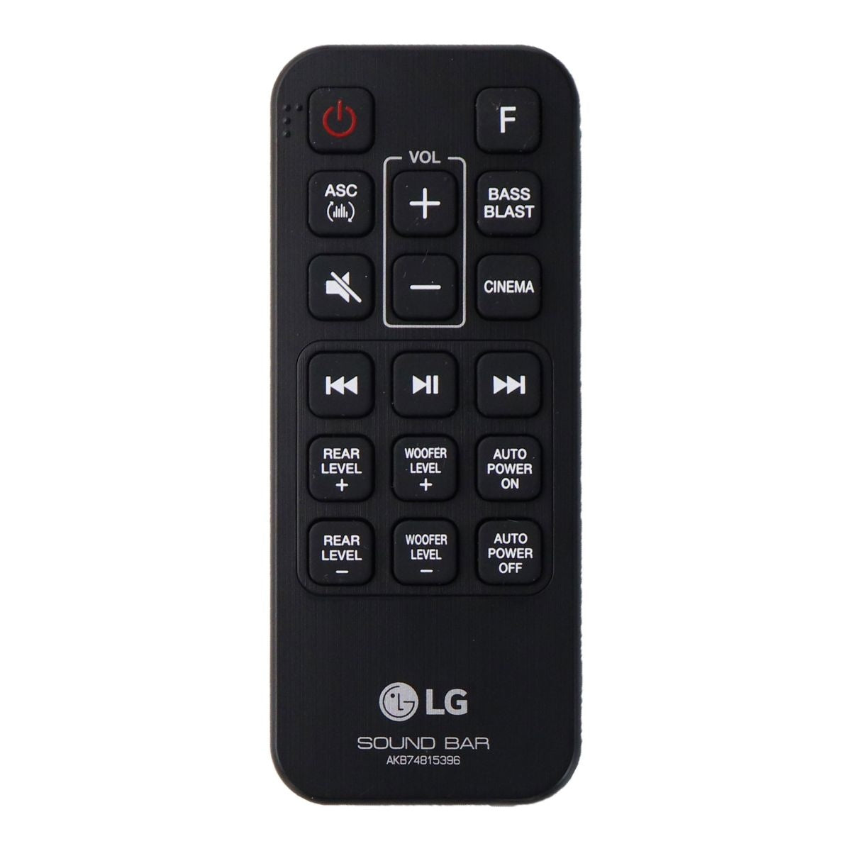 LG Remote Control (AKB74815396) for Select LG Soundbars - Black TV, Video & Audio Accessories - Remote Controls LG - Simple Cell Bulk Wholesale Pricing - USA Seller