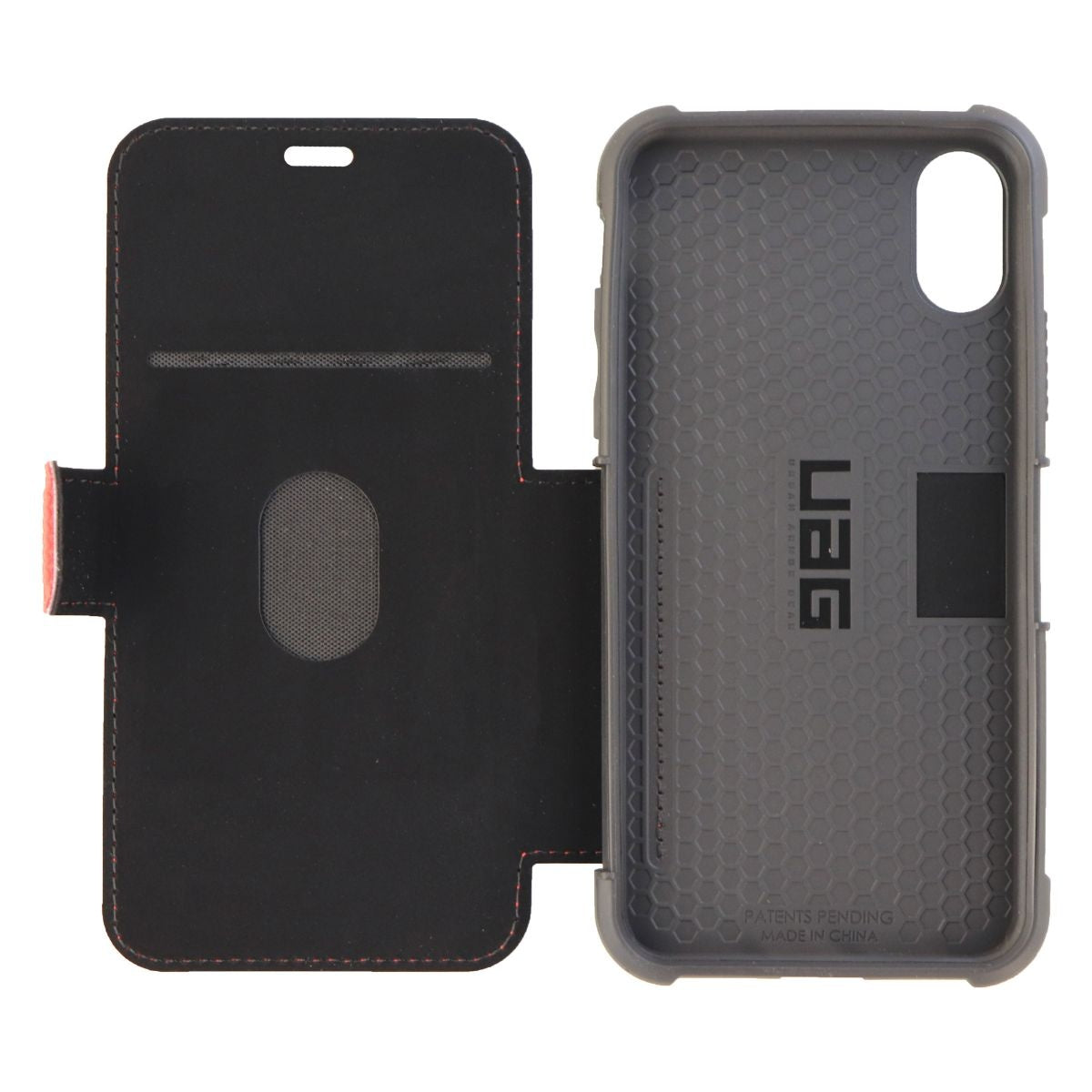 Urban Armor Gear Metropolis Series Folio Case Apple iPhone X - Red / Black Cell Phone - Cases, Covers & Skins Urban Armor Gear - Simple Cell Bulk Wholesale Pricing - USA Seller