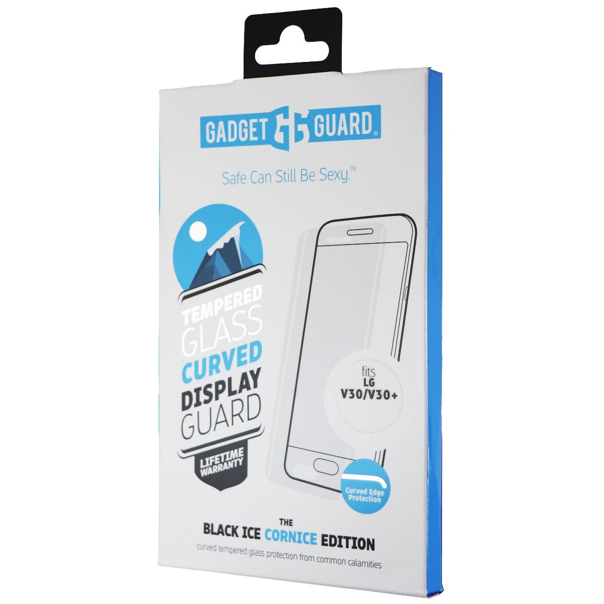 Gadget Guard Black Ice Cornice Curved Tempered Glass for LG (V30/V30+) - Clear Cell Phone - Screen Protectors Gadget Guard - Simple Cell Bulk Wholesale Pricing - USA Seller