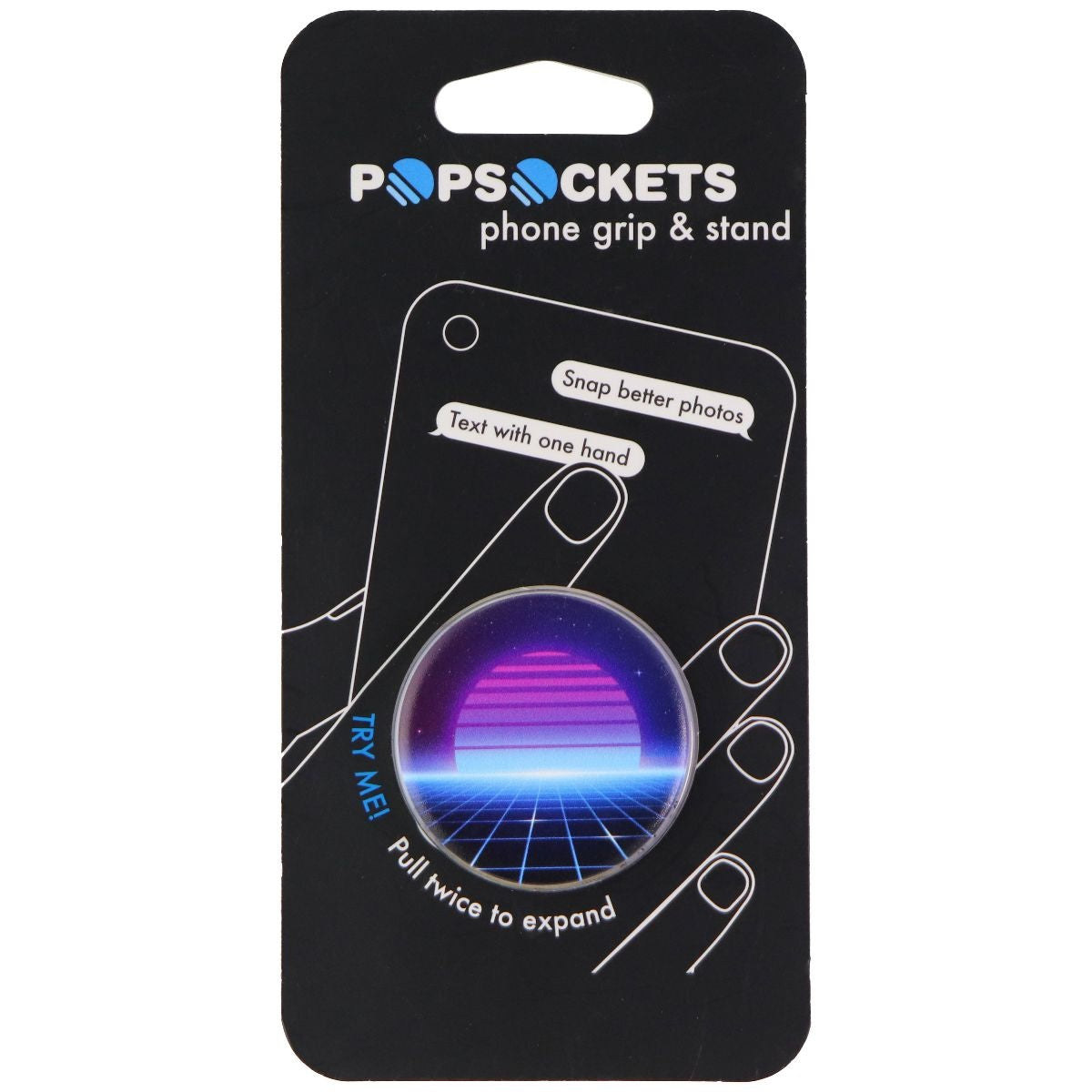 PopSockets Collapsible Grip and Stand for Phones and Tablets - Electric Sunset Cell Phone - Mounts & Holders PopSockets - Simple Cell Bulk Wholesale Pricing - USA Seller