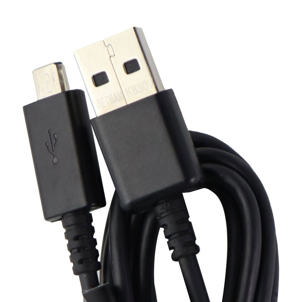 Samsung (ECB - DU2EBE) 4.5ft Charge & Sync Cable for Micro USB Devices - Black Cell Phone - Cables & Adapters Samsung - Simple Cell Bulk Wholesale Pricing - USA Seller