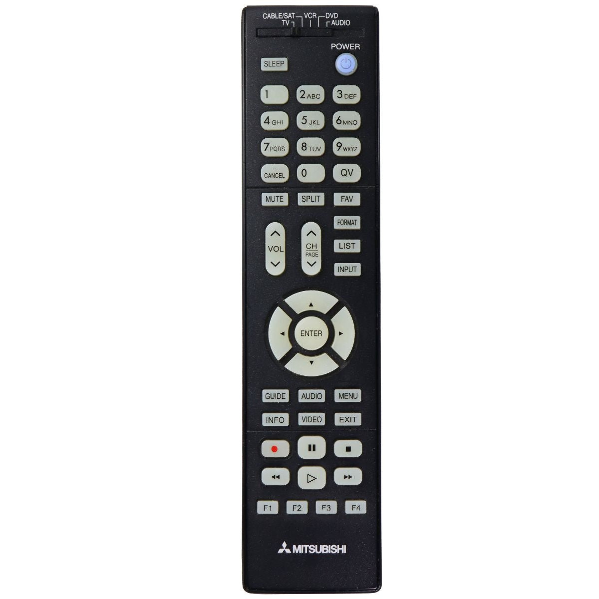 Mitsubishi OEM Replacement Remote Control for TV - Black TV, Video & Audio Accessories - Remote Controls Mitsubishi - Simple Cell Bulk Wholesale Pricing - USA Seller