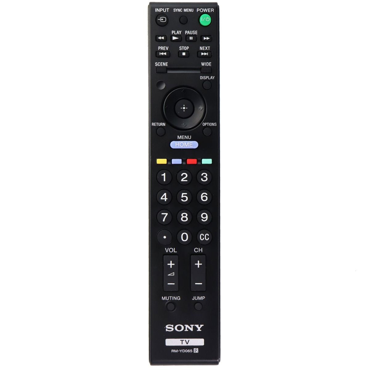Sony TV Remote Control - Black OEM (RM-YD065) TV, Video & Audio Accessories - Remote Controls Sony - Simple Cell Bulk Wholesale Pricing - USA Seller