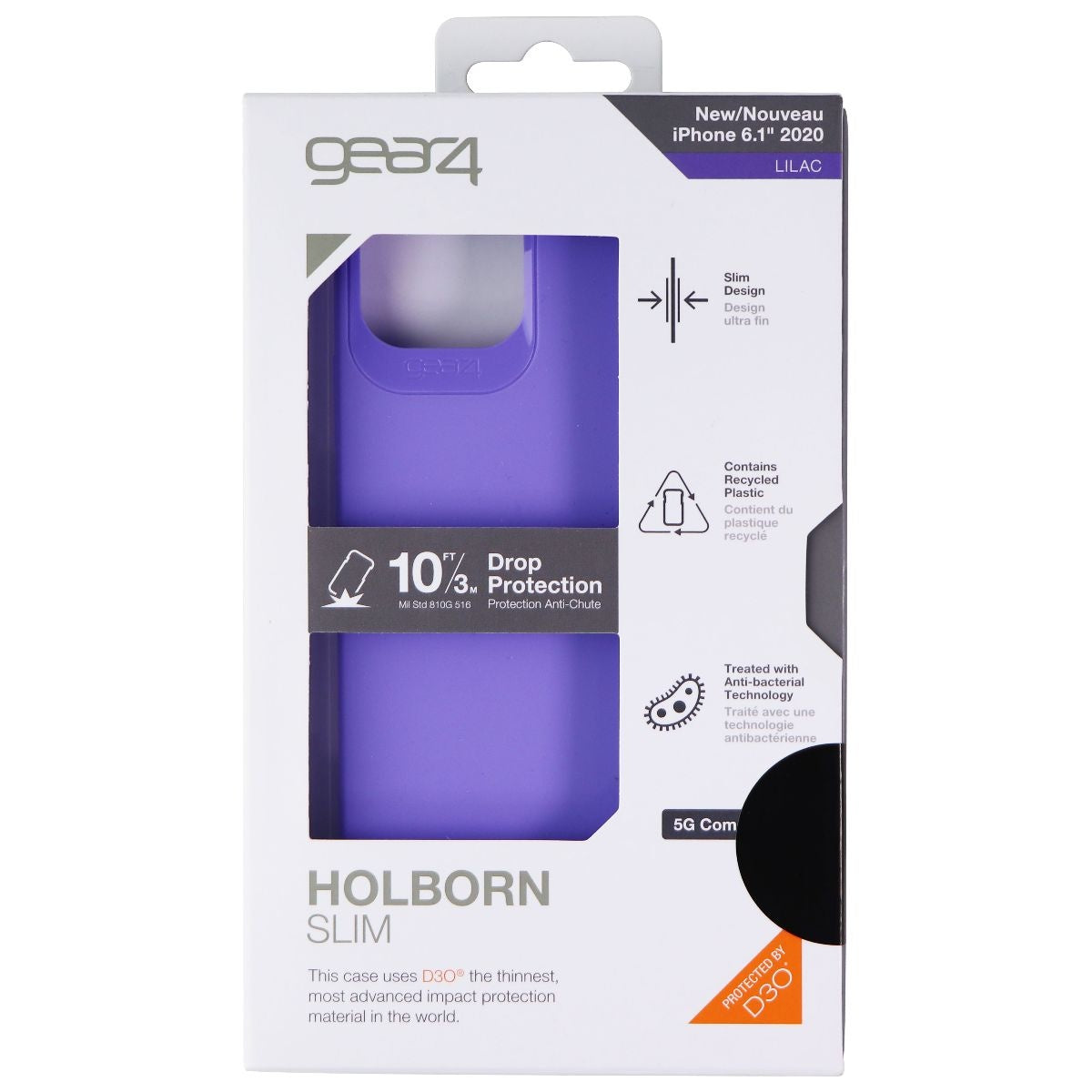 ZAGG Holborn Slim Series Case for Apple iPhone 12 Pro & iPhone 12 - Lilac Cell Phone - Cases, Covers & Skins Zagg - Simple Cell Bulk Wholesale Pricing - USA Seller