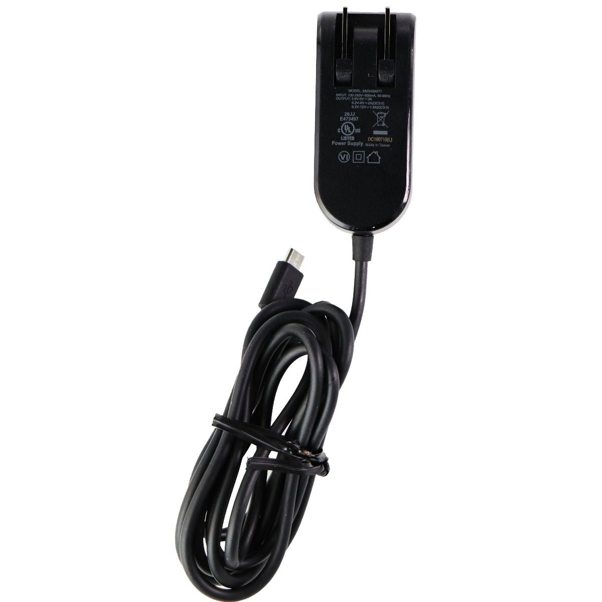Verizon (5-Foot) QC 3.0 Adaptive Wall Charger with Micro-USB Connector - Black Cell Phone - Chargers & Cradles Verizon - Simple Cell Bulk Wholesale Pricing - USA Seller