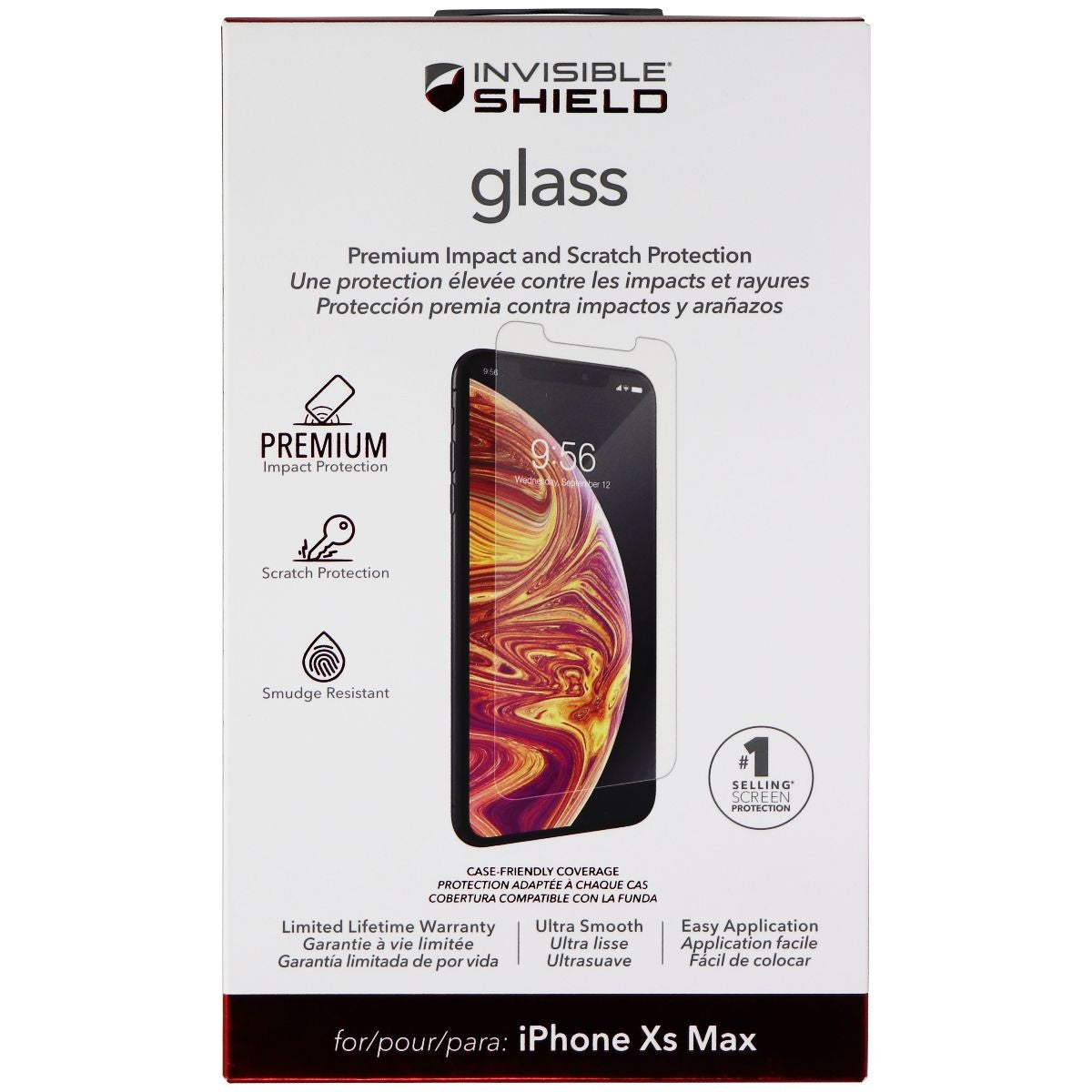 ZAGG Invisible Shield Glass Screen Protector for Apple iPhone XS Max - Clear