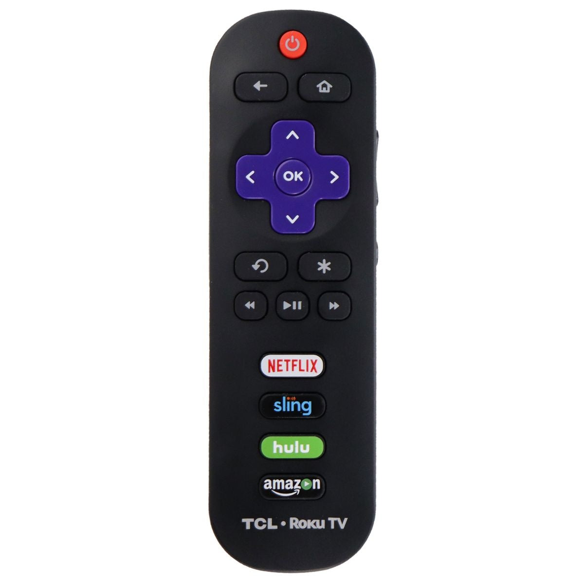 TCL Remote (FYQK65U5) for Select TCL TVs - Black (Netflix/Sling/Hulu/Amazon) TV, Video & Audio Accessories - Remote Controls TCL - Simple Cell Bulk Wholesale Pricing - USA Seller