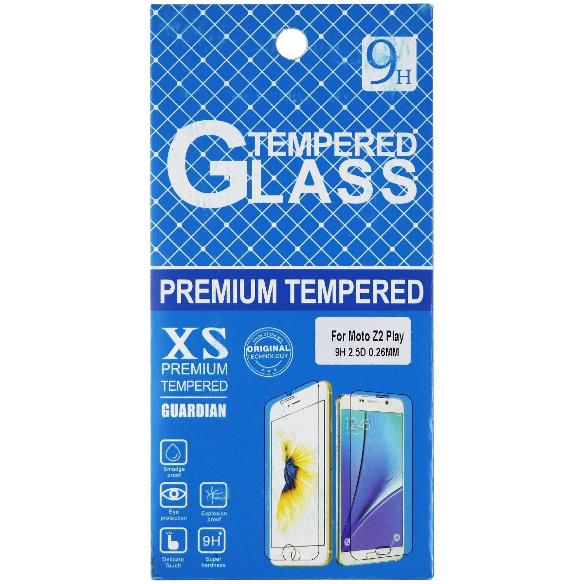 DHG Premium Guardian Tempered Glass for Motorola Moto Z2 Play - Clear Cell Phone - Screen Protectors DHG - Simple Cell Bulk Wholesale Pricing - USA Seller