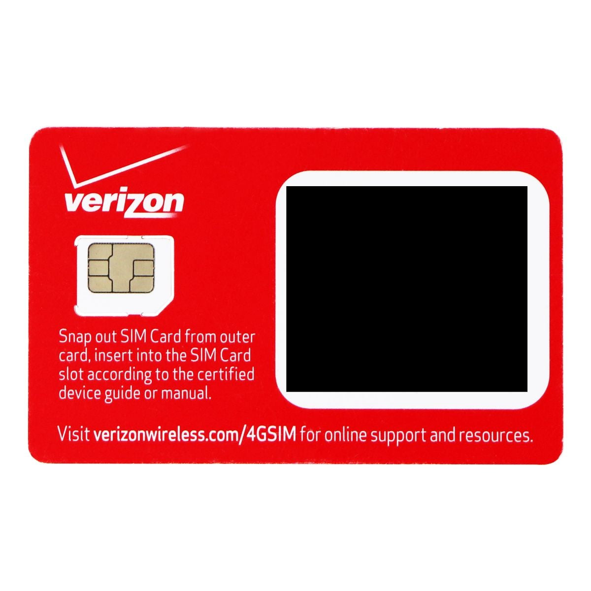 Verizon Wireless 4G LTE Micro SIM Card (BULKSIM3FF-D) for Verizon Smartphones Phone Cards & SIM Cards Verizon - Simple Cell Bulk Wholesale Pricing - USA Seller