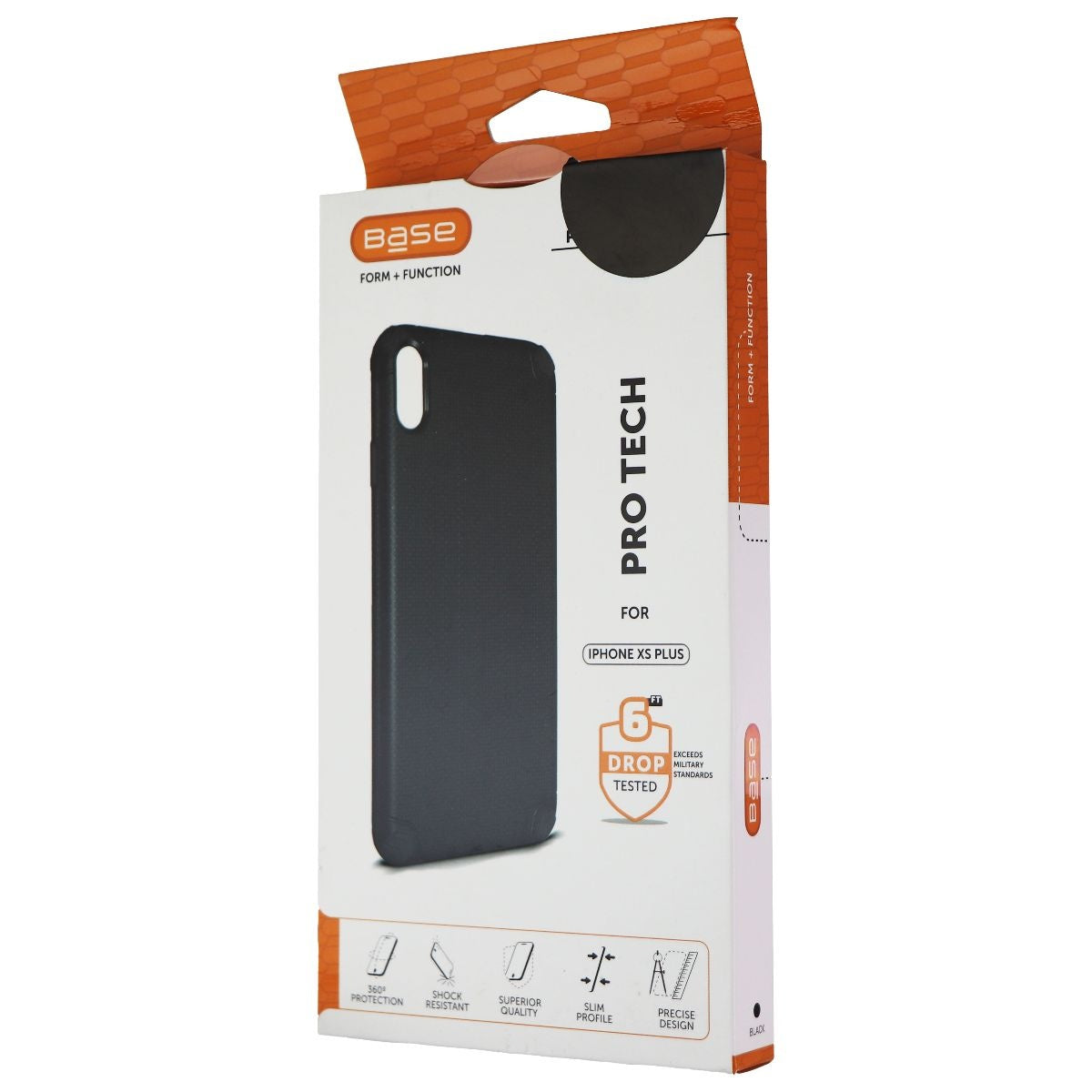 Base Pro Tech Rugged Armor Protective Case for iPhone XS Max - Black Cell Phone - Cases, Covers & Skins Base - Simple Cell Bulk Wholesale Pricing - USA Seller