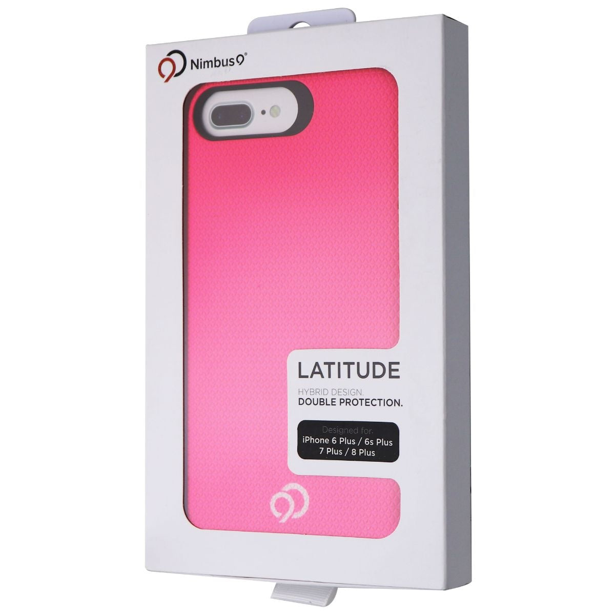 Nimbus9 Latitude Case for Apple iPhone 8 Plus and 7 Plus - Textured Pink/Black Cell Phone - Cases, Covers & Skins Nimbus9 - Simple Cell Bulk Wholesale Pricing - USA Seller