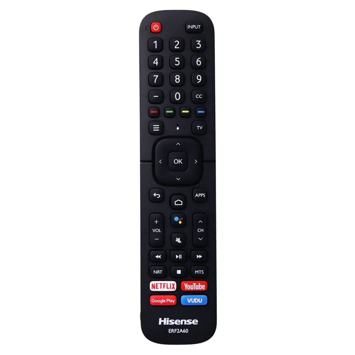 Hisense Remote Control (ERF2A60) for Select Hisense TVs - Black