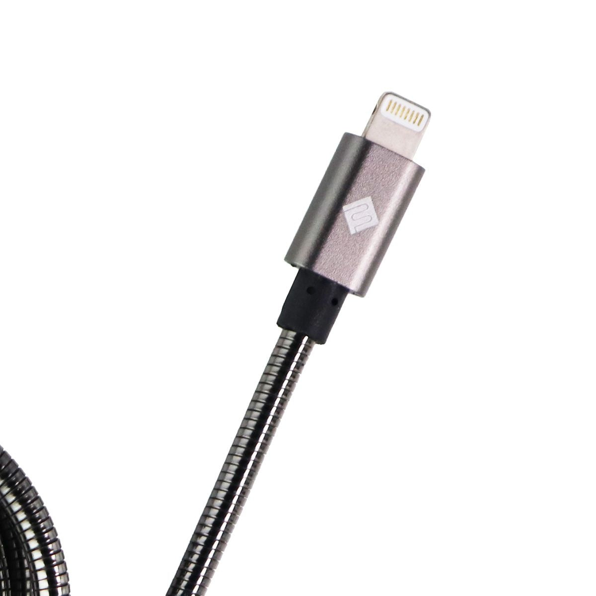 Qmadix Full Metal Jacket 3.3-Foot USB Cable for iPhones - Black Cell Phone - Cables & Adapters Qmadix - Simple Cell Bulk Wholesale Pricing - USA Seller