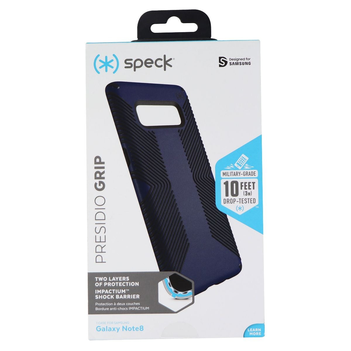 Speck Presidio Grip Case for Samsung Galaxy Note8 - Eclipse Blue/Carbon Black Cell Phone - Cases, Covers & Skins Speck - Simple Cell Bulk Wholesale Pricing - USA Seller