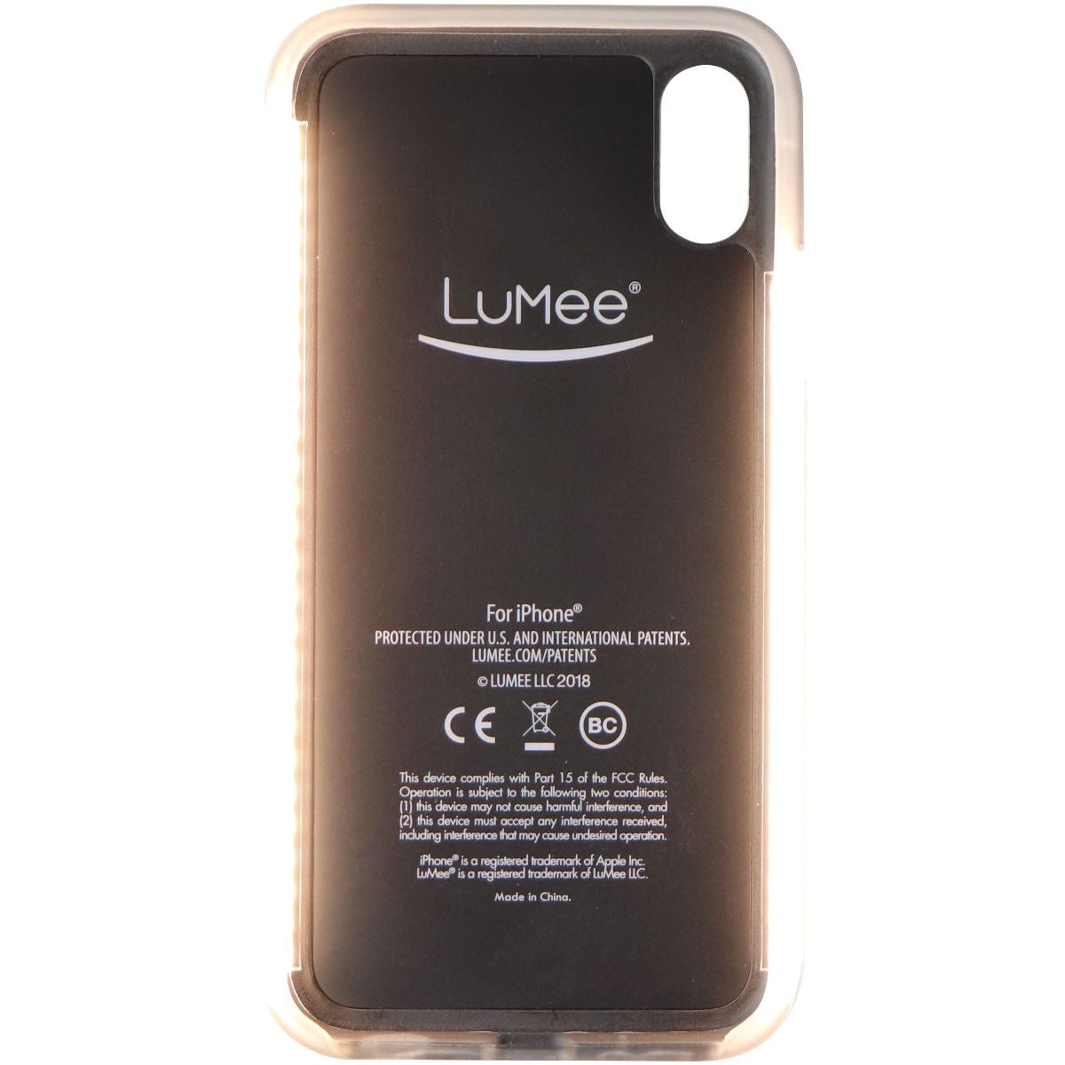 LuMee Duo Selfie LED Case for iPhone Xs / iPhone X - White Marble Cell Phone - Cases, Covers & Skins LuMee - Simple Cell Bulk Wholesale Pricing - USA Seller