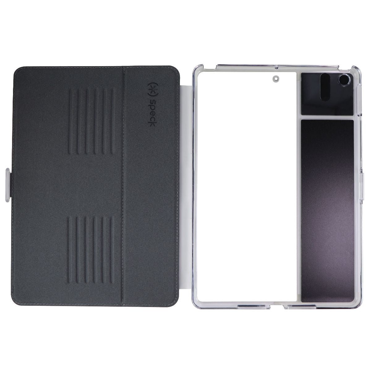 Speck Balance Folio Clear Series Case for Apple iPad 10.2-inch (2019) - Gray iPad/Tablet Accessories - Cases, Covers, Keyboard Folios Speck - Simple Cell Bulk Wholesale Pricing - USA Seller
