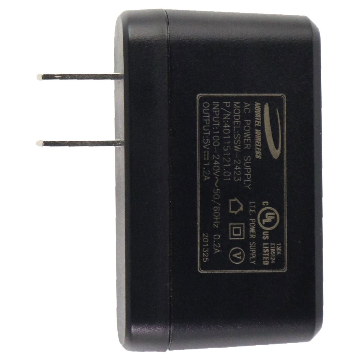 Novatel Single USB 5V/1.2A Wall Charger Adapter - Black (SSW-2423) Cell Phone - Chargers & Cradles Novatel Wireless - Simple Cell Bulk Wholesale Pricing - USA Seller