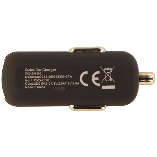 Ventev Qualcomm 3.0 Quick Charge Car Charger Adapter Single USB - Gray Cell Phone - Chargers & Cradles Ventev - Simple Cell Bulk Wholesale Pricing - USA Seller