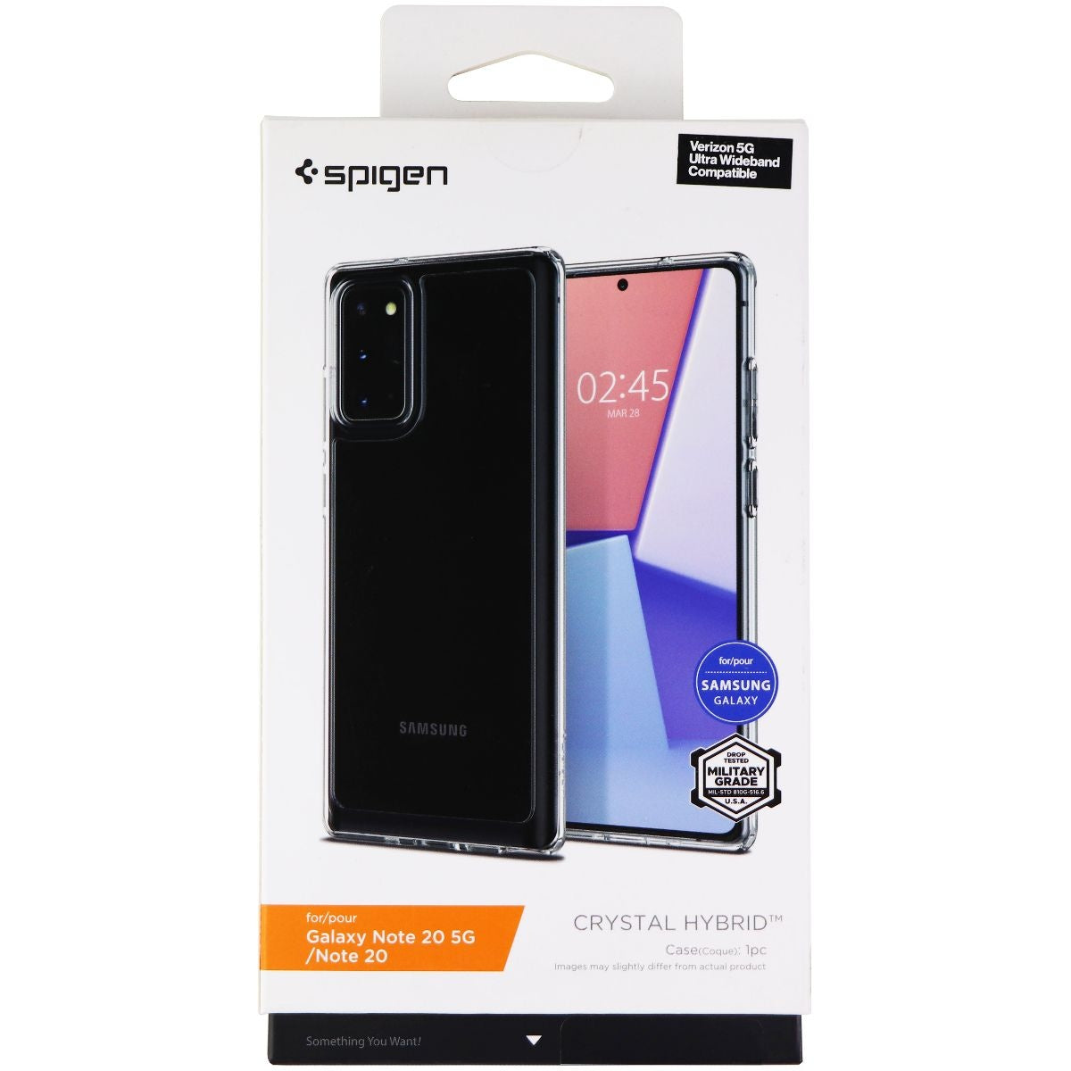 Spigen Crystal Hybrid Series Case for Galaxy Note 20 5G / Note 20 - Clear Cell Phone - Cases, Covers & Skins Spigen - Simple Cell Bulk Wholesale Pricing - USA Seller
