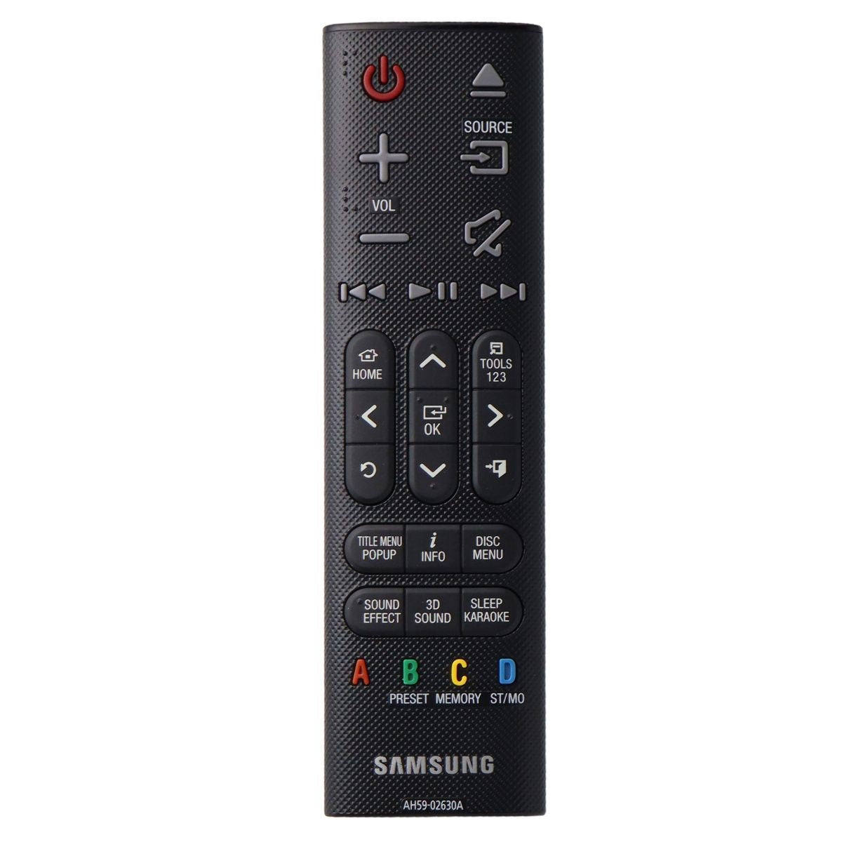 Samsung Remote (AH59-02630A) for Select Samsung Sound Bars - Black TV, Video & Audio Accessories - Remote Controls Samsung - Simple Cell Bulk Wholesale Pricing - USA Seller