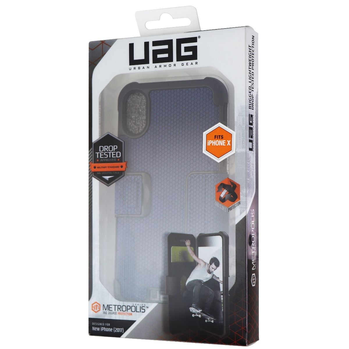 Urban Armor Gear Metropolis Wallet Case for Apple iPhone Xs/X - Cobalt Blue Cell Phone - Cases, Covers & Skins Urban Armor Gear - Simple Cell Bulk Wholesale Pricing - USA Seller