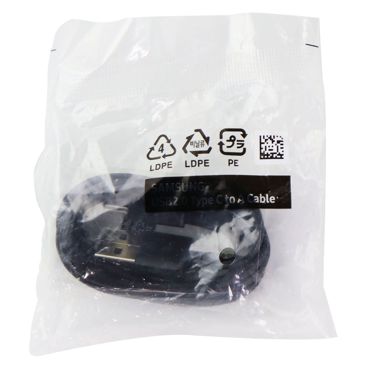 Samsung (2.5 Foot) USB to USB-C (Type C) Charge/Sync Cable - Black (EP-DR140ABZ) Cell Phone - Cables & Adapters Samsung - Simple Cell Bulk Wholesale Pricing - USA Seller