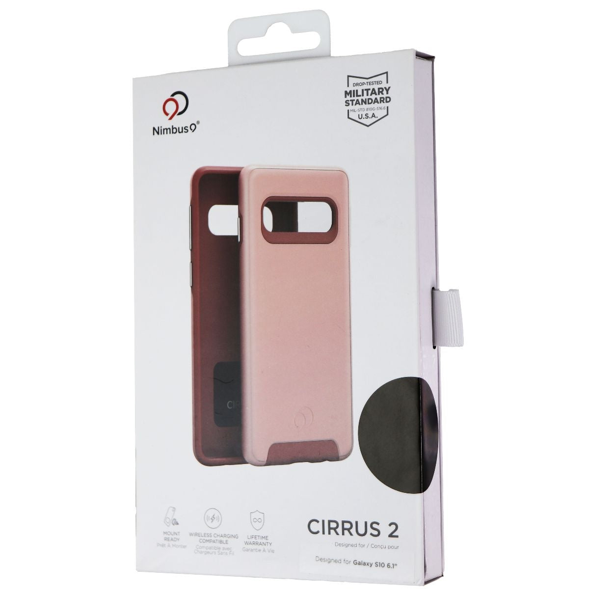 Nimbus9 Cirrus 2 Series Hard Case for Samsung Galaxy S10 - Pink Rose Gold Cell Phone - Cases, Covers & Skins Nimbus9 - Simple Cell Bulk Wholesale Pricing - USA Seller