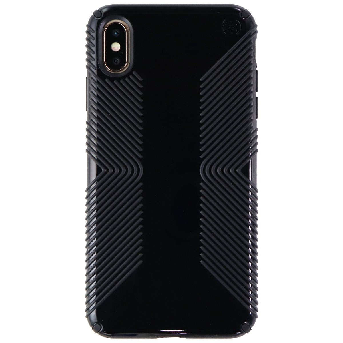 Speck Presidio Glossy Grip Case for Apple iPhone XS Max Smartphones - Black Cell Phone - Cases, Covers & Skins Speck - Simple Cell Bulk Wholesale Pricing - USA Seller