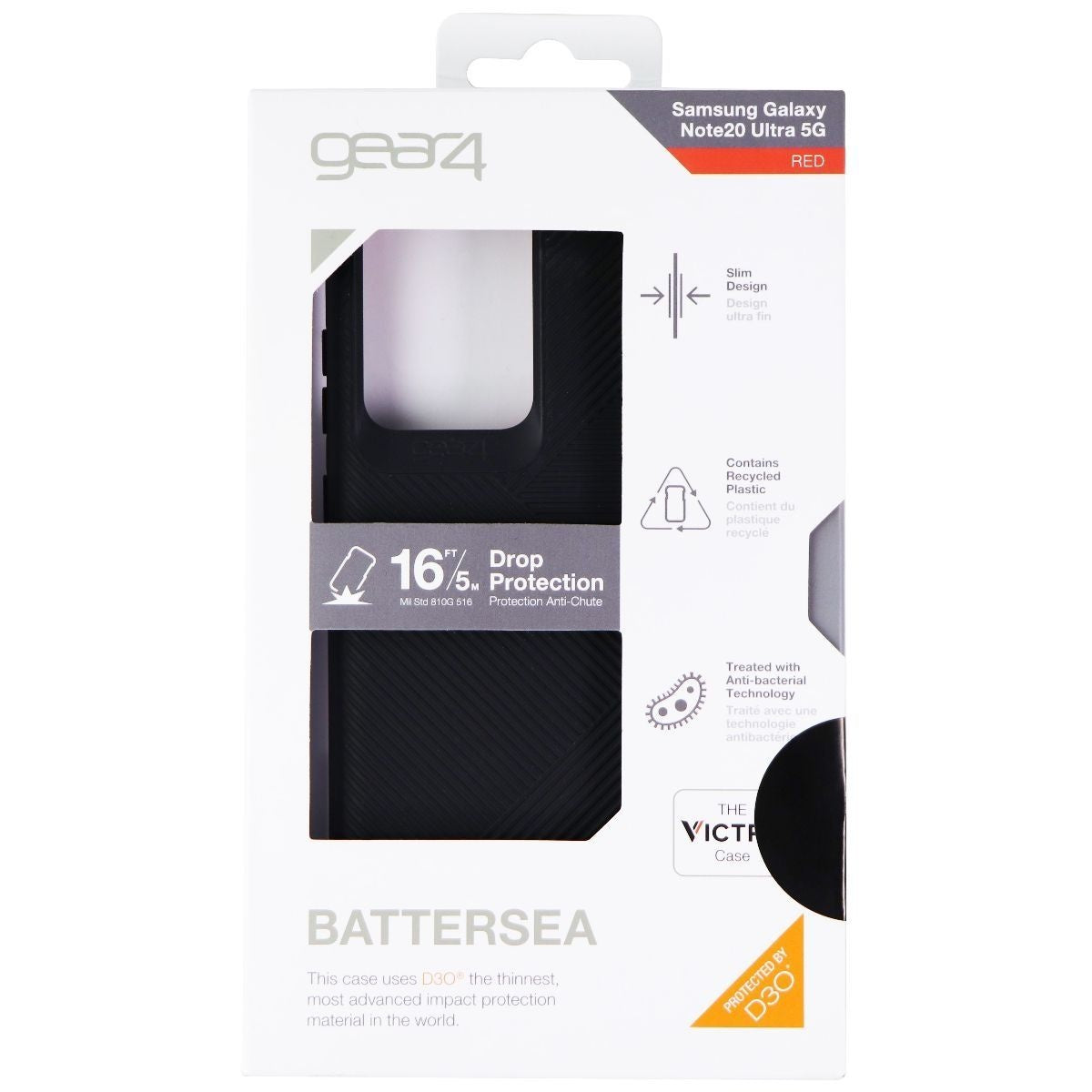 ZAGG Battersea Series Case for Samsung Galaxy Note20 Ultra 5G - Black/Red Cell Phone - Cases, Covers & Skins Zagg - Simple Cell Bulk Wholesale Pricing - USA Seller