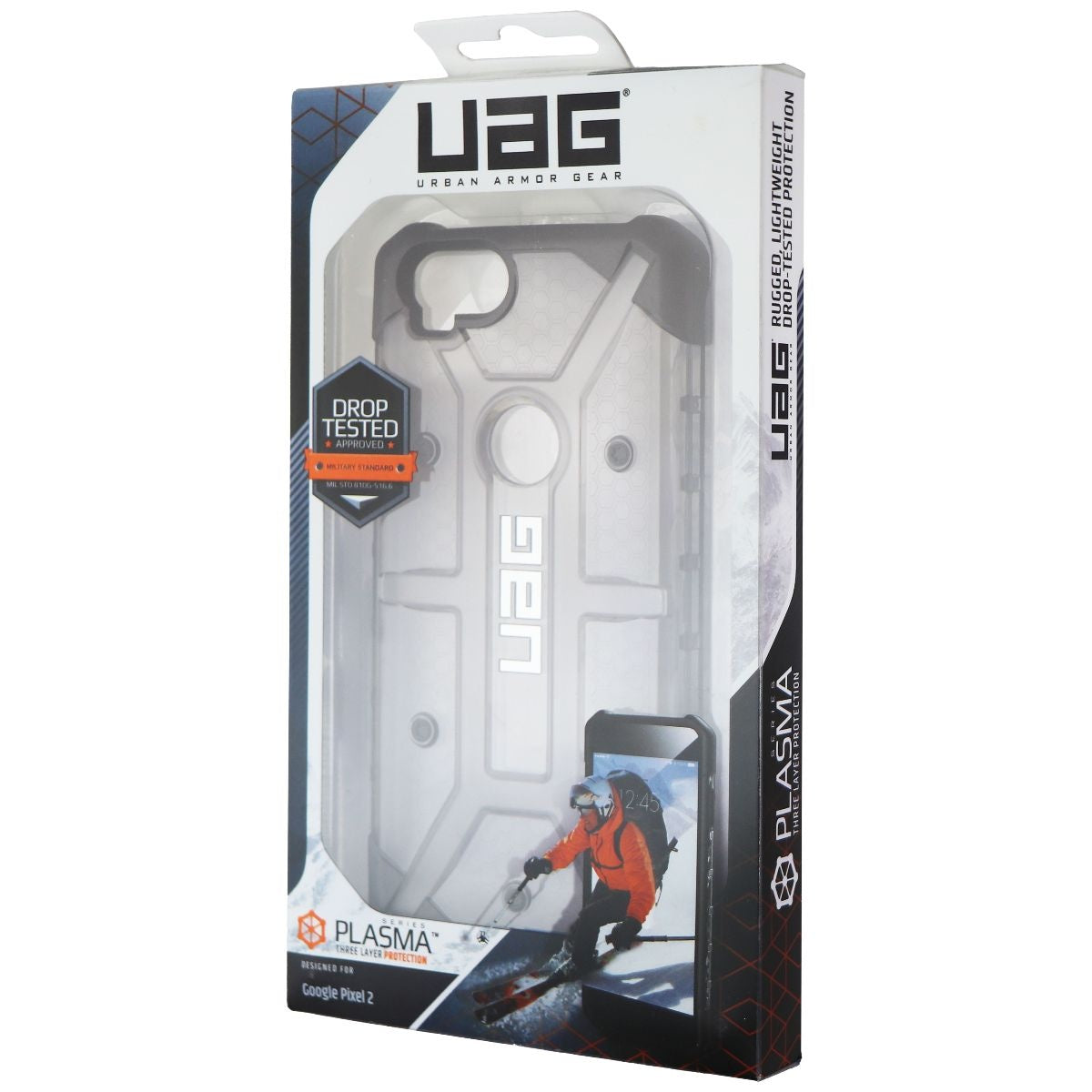 Urban Armor Gear Plasma Series Rugged Case for Google Pixel 2 - Ash/Tinted Cell Phone - Cases, Covers & Skins Urban Armor Gear - Simple Cell Bulk Wholesale Pricing - USA Seller
