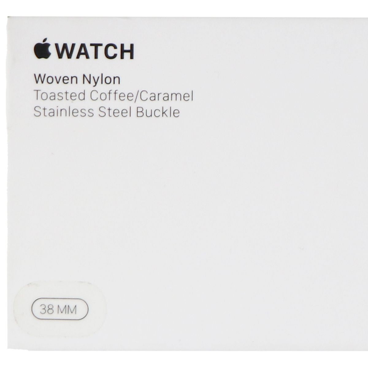 Apple 38mm Woven Nylon Band for Apple Watch 38mm/40mm - Toasted Coffee/Caramel Smart Watch Accessories - Watch Bands Apple - Simple Cell Bulk Wholesale Pricing - USA Seller