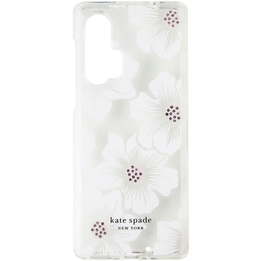 Kate Spade Hard Case for Motorola Edge+ (2020) - Hollyhock Floral Clear/Cream Cell Phone - Cases, Covers & Skins Kate Spade - Simple Cell Bulk Wholesale Pricing - USA Seller