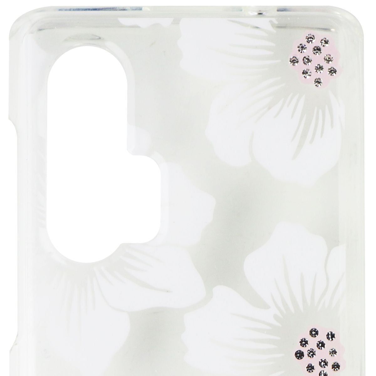 Kate Spade Hard Case for Motorola Edge+ (2020) - Hollyhock Floral Clear/Cream Cell Phone - Cases, Covers & Skins Kate Spade - Simple Cell Bulk Wholesale Pricing - USA Seller
