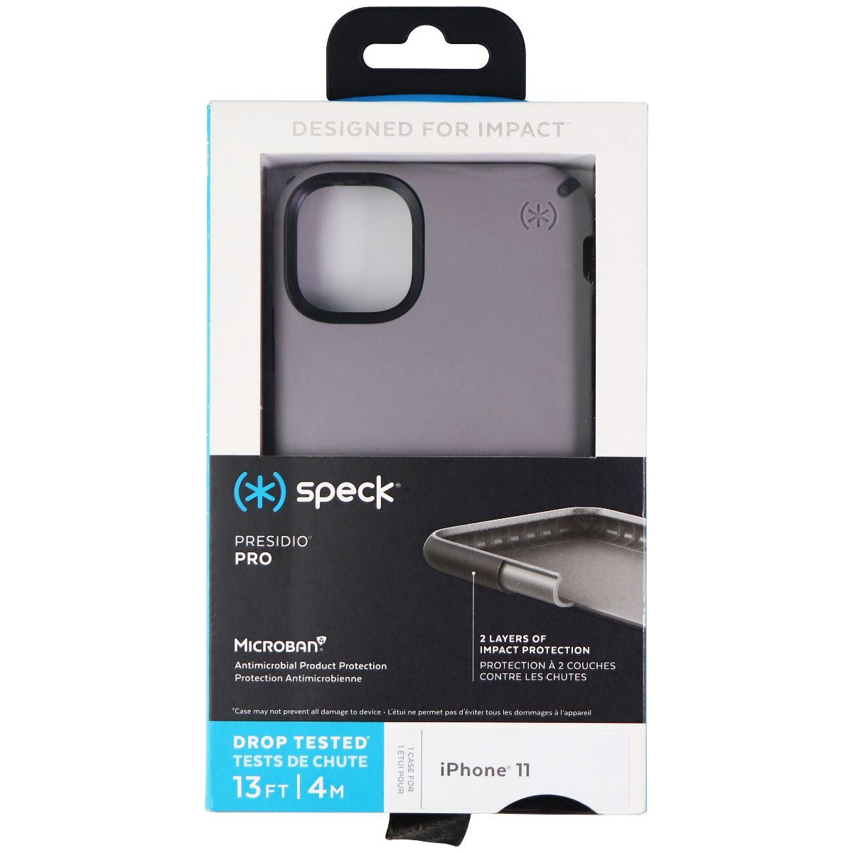 Speck Presidio Pro Series Case for Apple iPhone 11 - Filigree Gray / Slate Gray Cell Phone - Cases, Covers & Skins Speck - Simple Cell Bulk Wholesale Pricing - USA Seller
