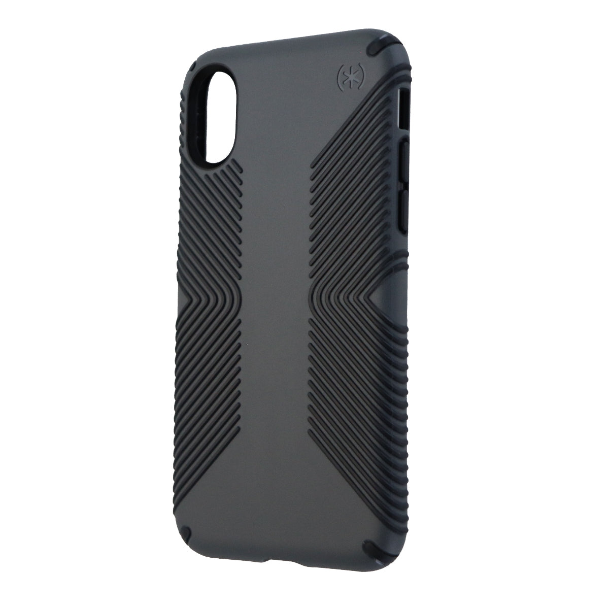 Speck Presidio Grip Series Case for Apple iPhone X - Charcoal Gray/Black Cell Phone - Cases, Covers & Skins Speck - Simple Cell Bulk Wholesale Pricing - USA Seller