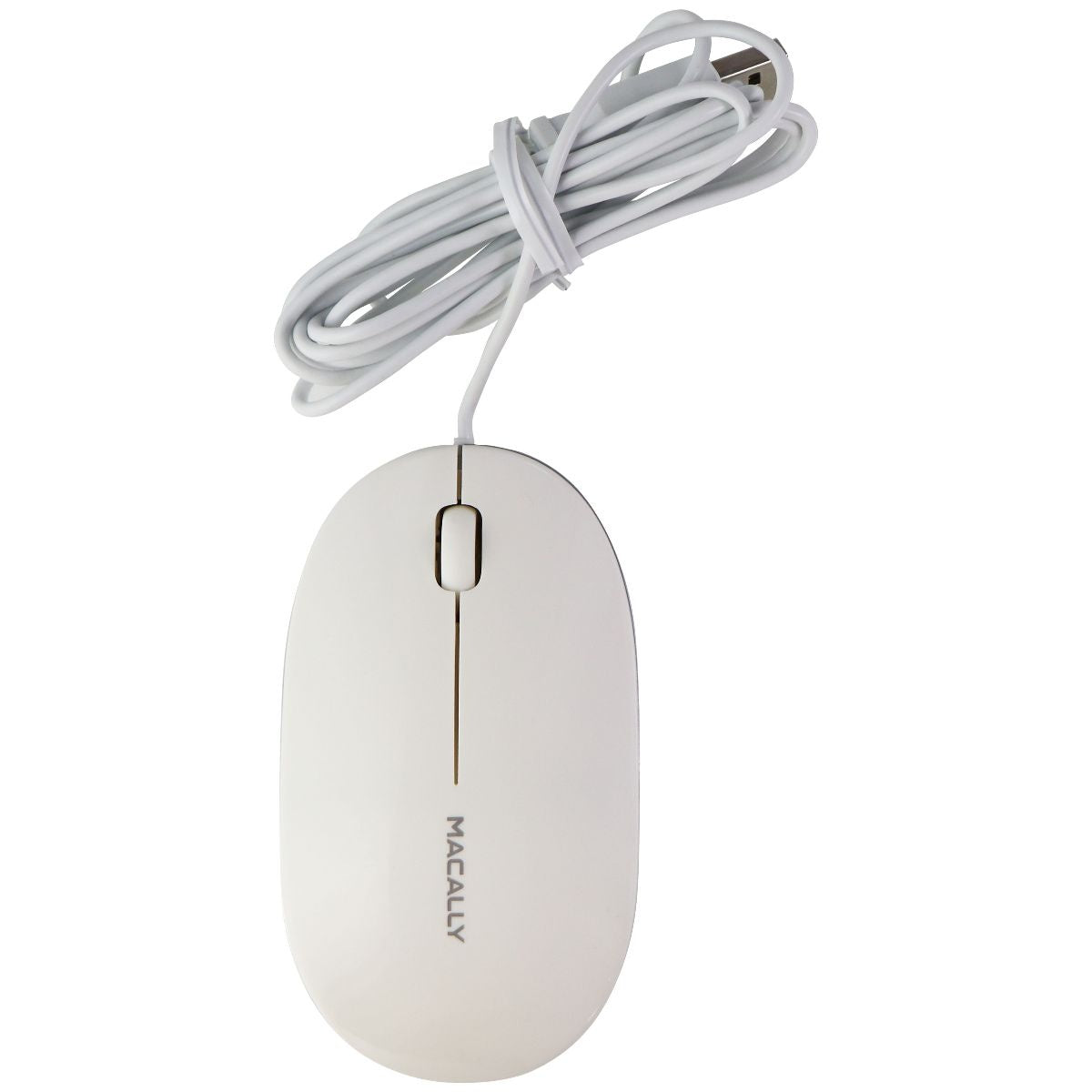 Macally Wired USB Ice Mouse2 for Windows PC & More - White (ICEMOUSE2) / 5Ft Keyboards/Mice - Mice, Trackballs & Touchpads Macally - Simple Cell Bulk Wholesale Pricing - USA Seller