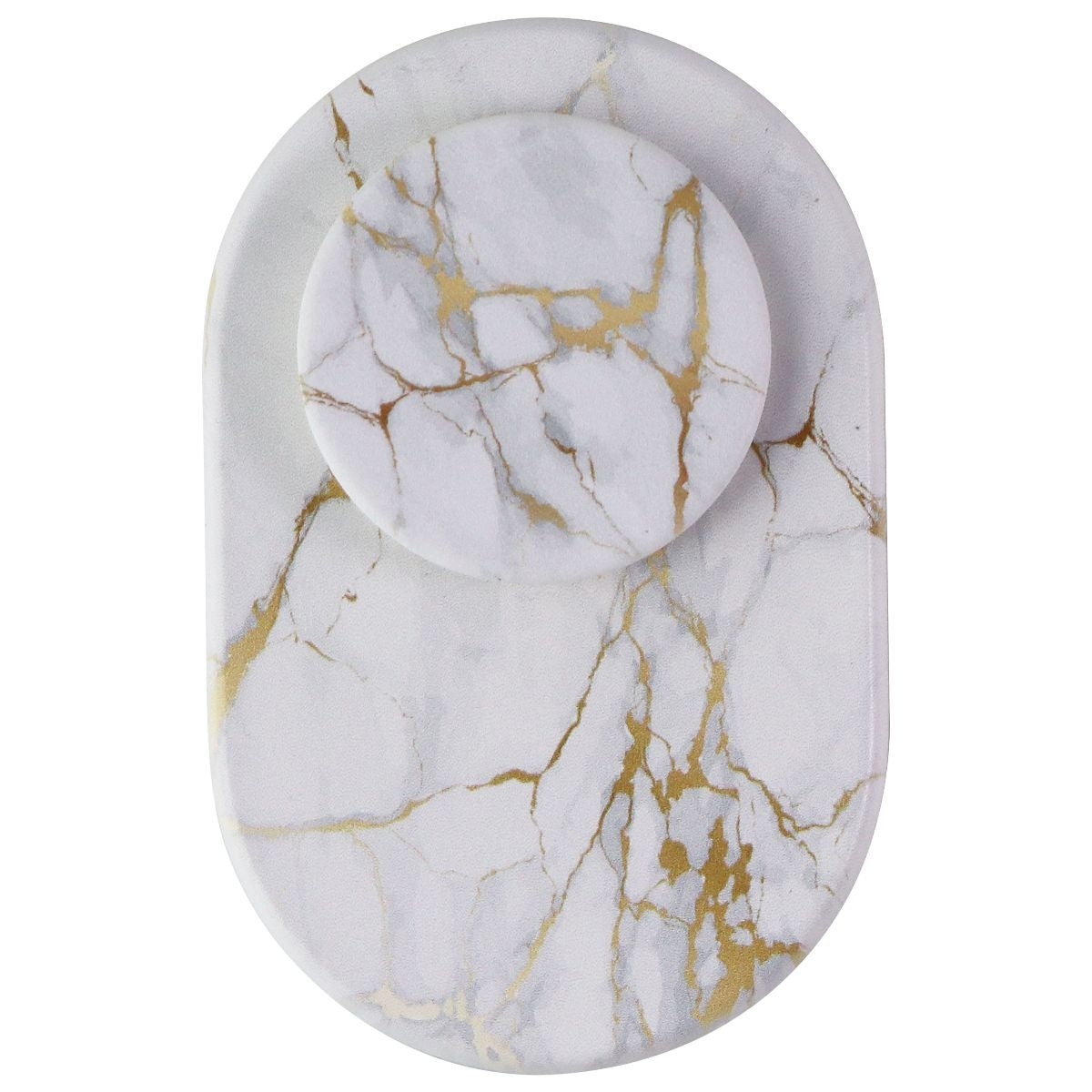 PopSockets MagSafe Swappable PopGrip and Stand - Gold Lutz Marble Cell Phone - Mounts & Holders PopSockets - Simple Cell Bulk Wholesale Pricing - USA Seller