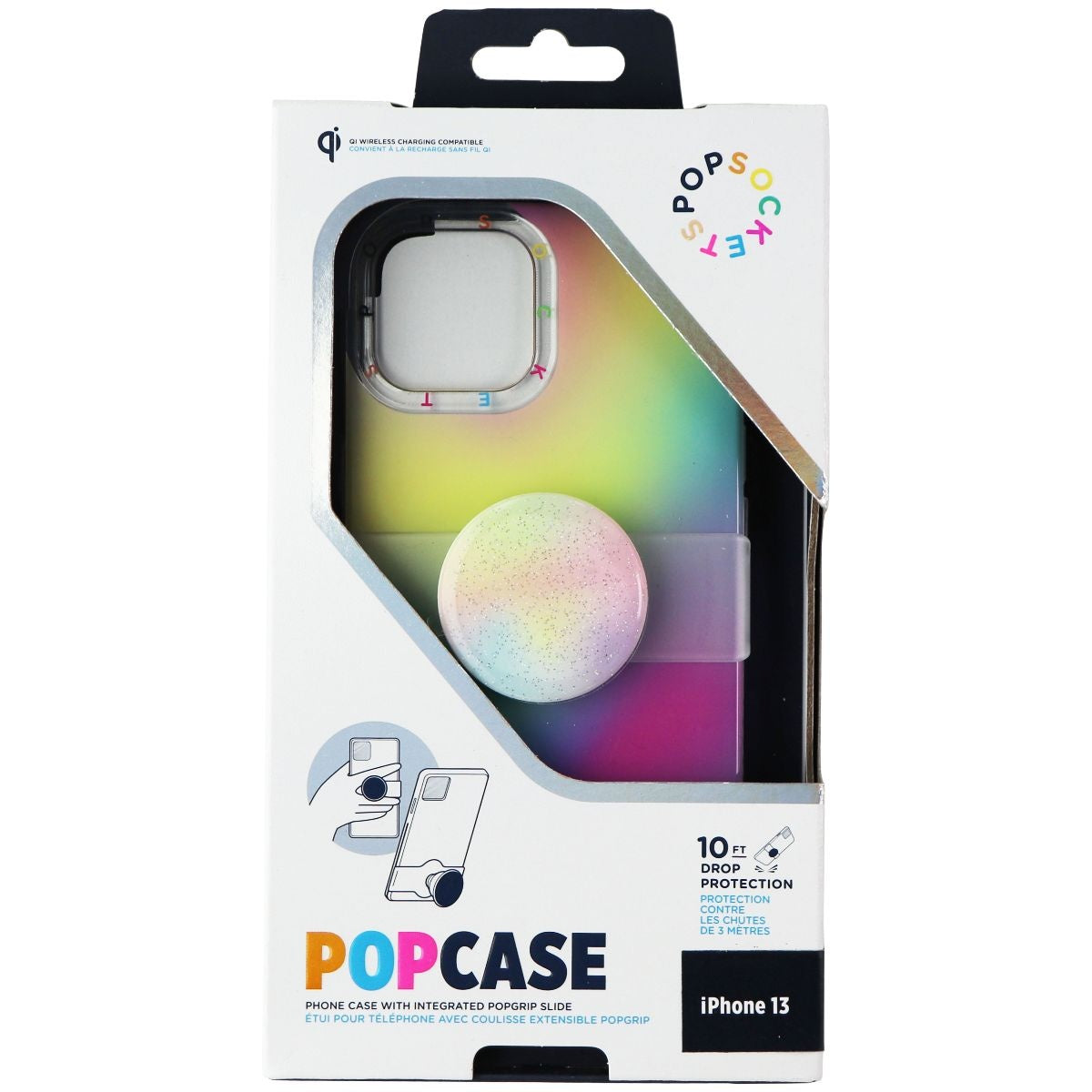 PopSockets PopCase with Integrated PopGrip Slide for Apple iPhone 13 - Abstract Cell Phone - Cases, Covers & Skins PopSockets - Simple Cell Bulk Wholesale Pricing - USA Seller