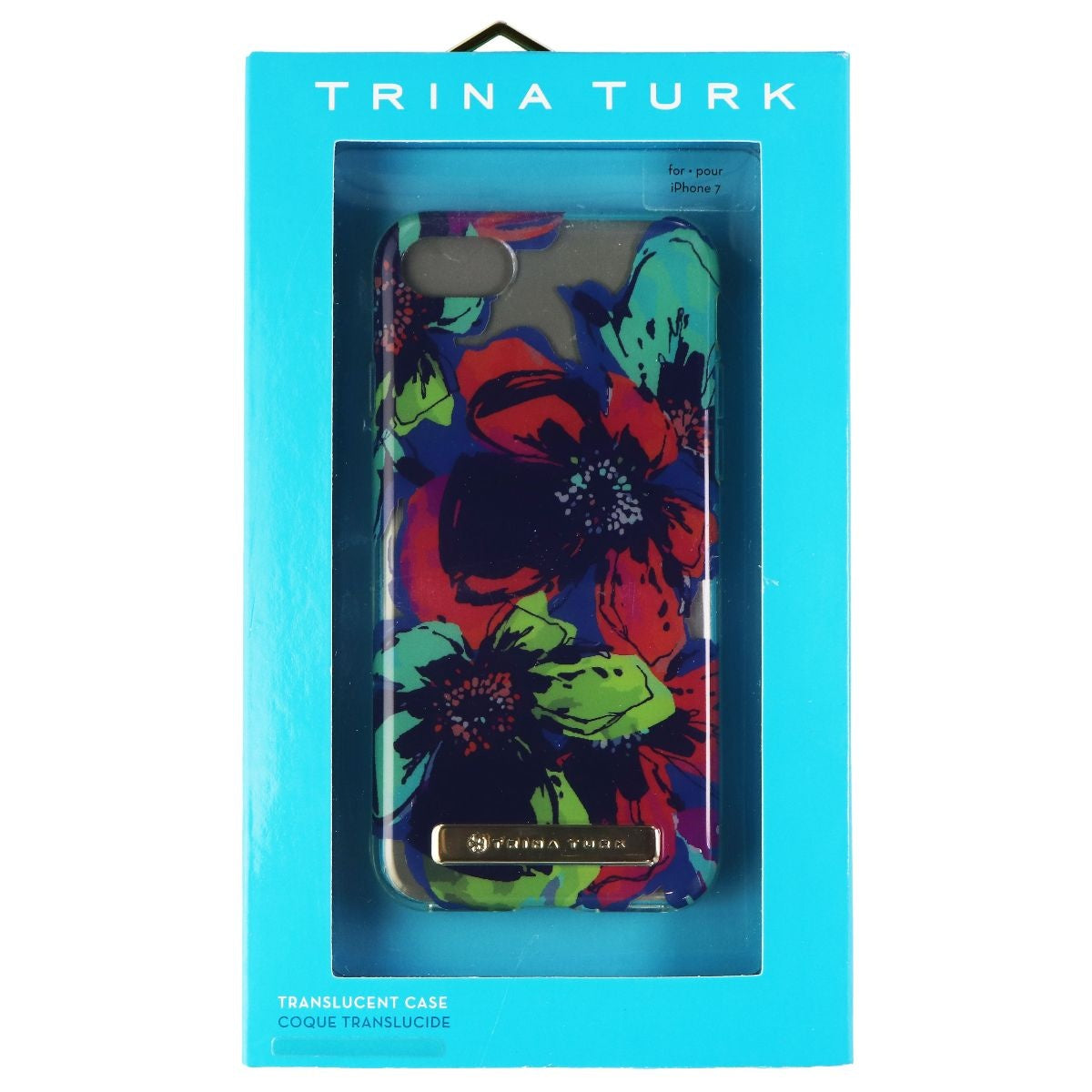 Trina Turk Translucent Hard Case for Apple iPhone 7 - Art School Floral / Clear Cell Phone - Cases, Covers & Skins Trina Turk - Simple Cell Bulk Wholesale Pricing - USA Seller