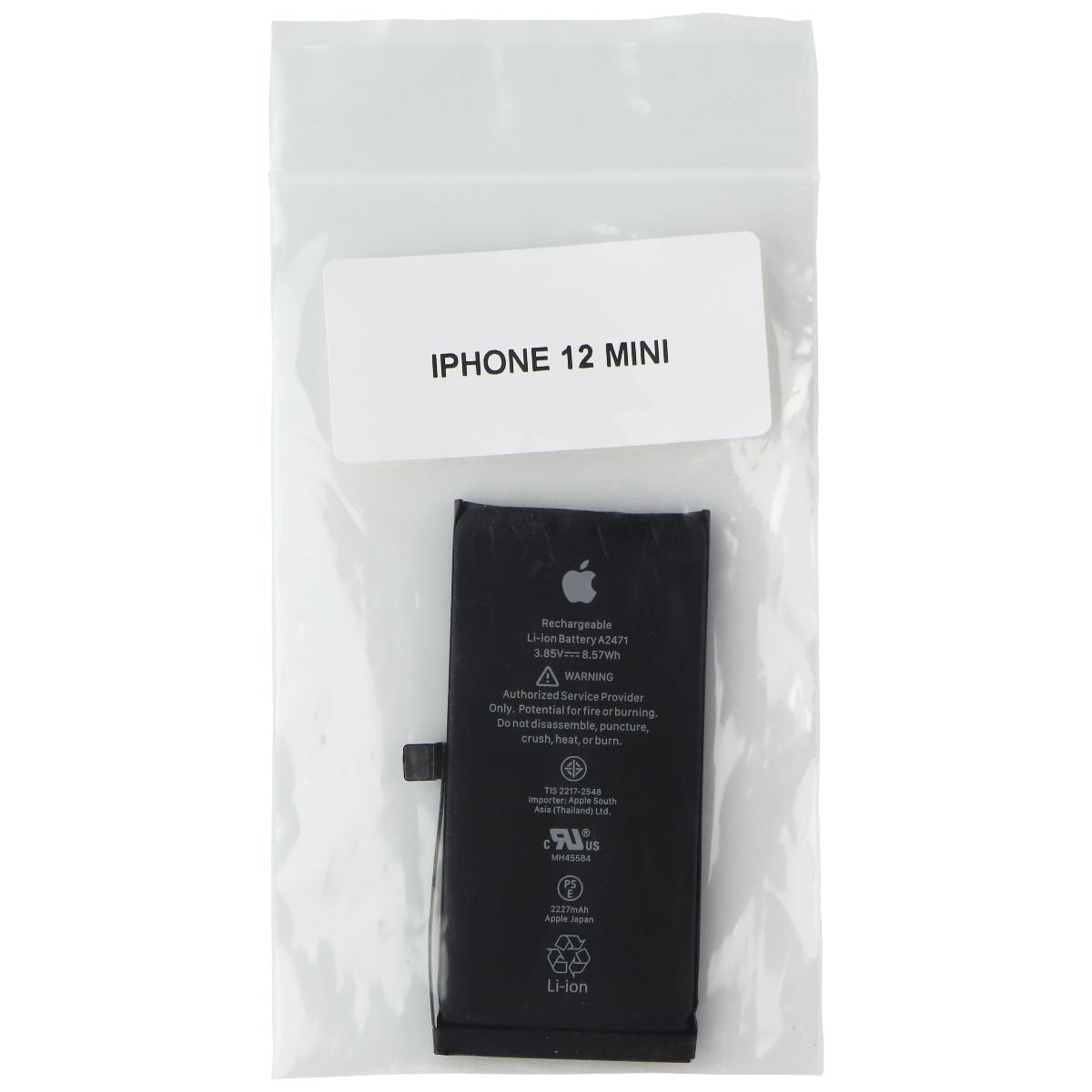 Apple OEM (Original Part) Battery for iPhone 12 Mini (A2471) - Above 80% Health Cell Phone - Replacement Parts & Tools Apple - Simple Cell Bulk Wholesale Pricing - USA Seller