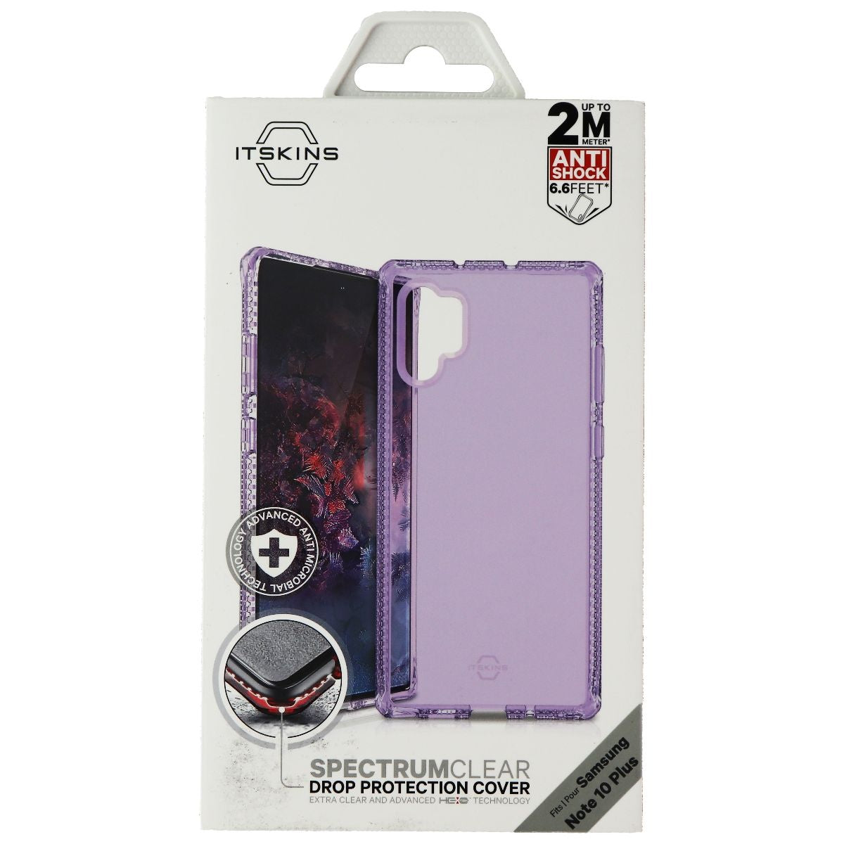 ITSKINS Spectrum Clear Series Case for Samsung Galaxy Note10 Plus - Purple Cell Phone - Cases, Covers & Skins ITSKINS - Simple Cell Bulk Wholesale Pricing - USA Seller