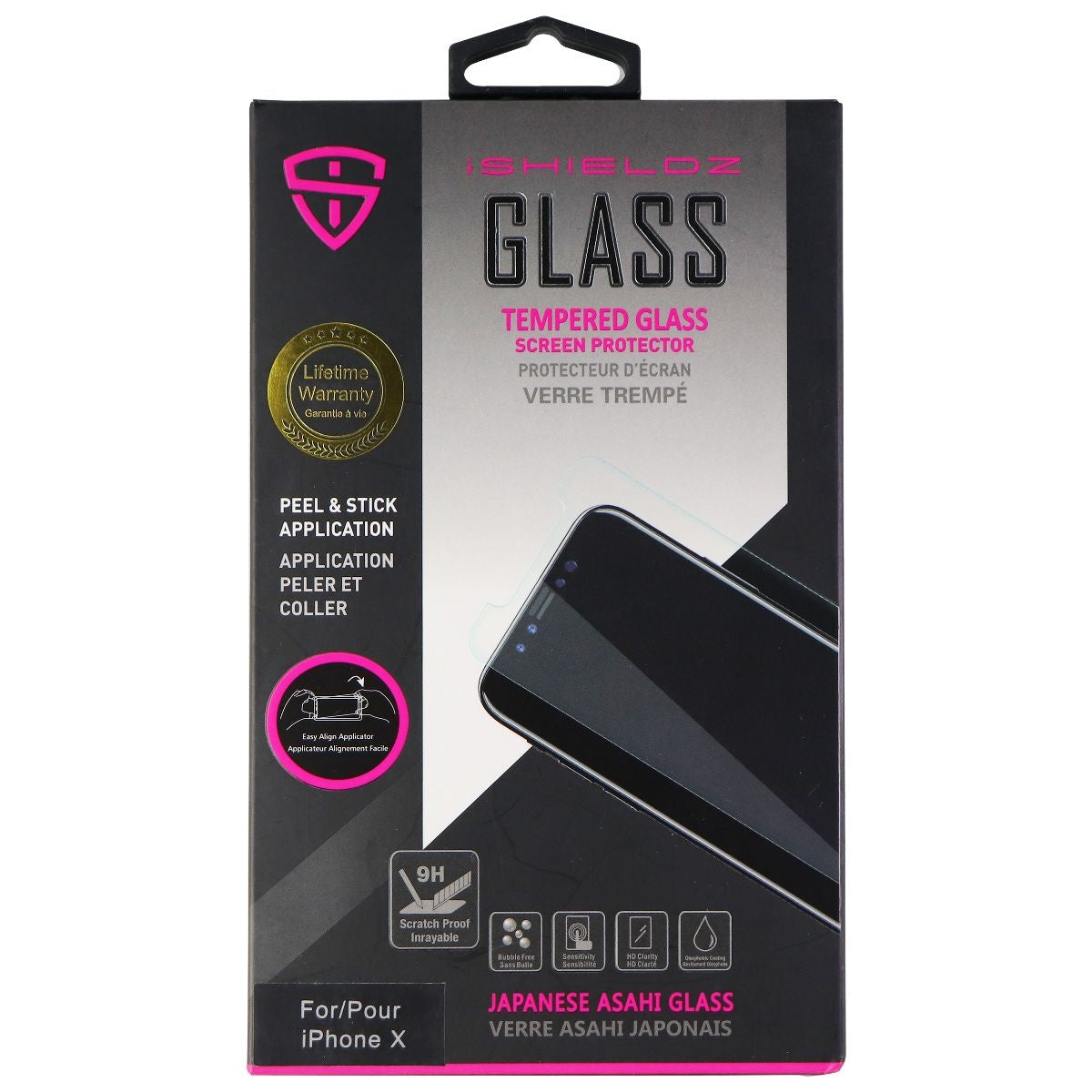 iShieldz Asahi Tempered Glass Screen Protector for Apple iPhone X - Clear Cell Phone - Screen Protectors iShieldz - Simple Cell Bulk Wholesale Pricing - USA Seller