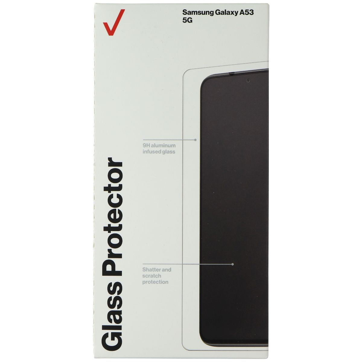 Verizon 9H Glass Screen Protector for Samsung Galaxy A53 5G - Clear Cell Phone - Screen Protectors Verizon - Simple Cell Bulk Wholesale Pricing - USA Seller