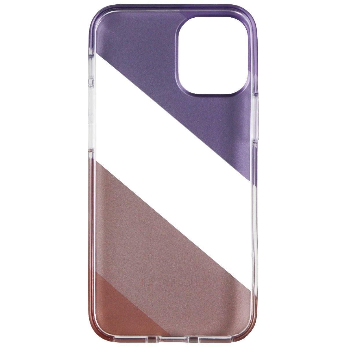 Coach Protective Case for iPhone 12 mini - Diagonal Stripe Metallic Pink/Purple Cell Phone - Cases, Covers & Skins Coach - Simple Cell Bulk Wholesale Pricing - USA Seller