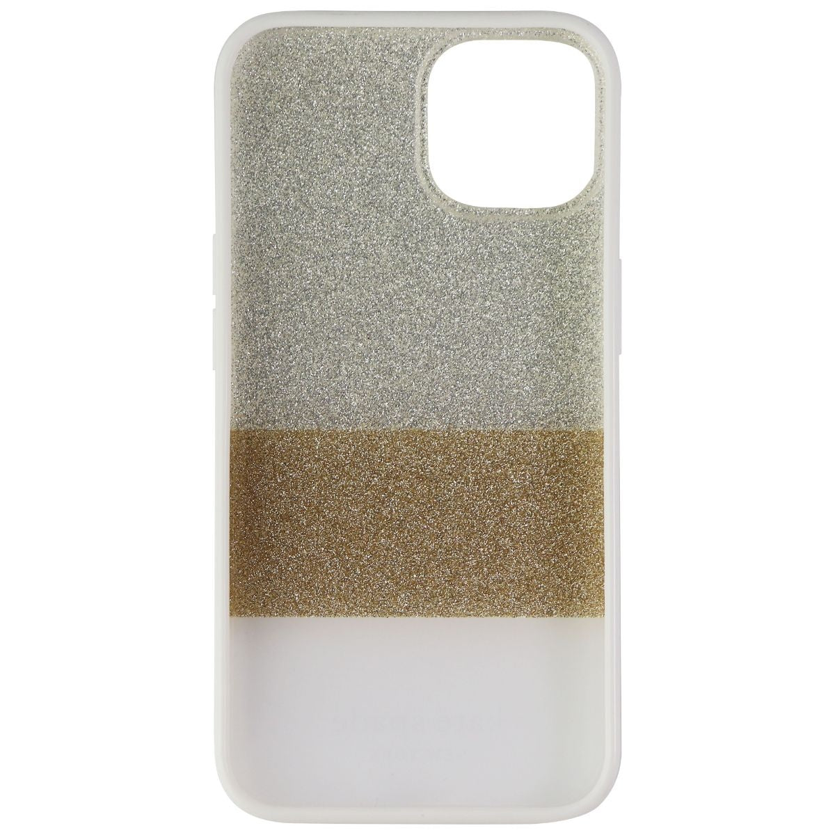 Kate Spade Protective Hardshell Case for iPhone 13 - Glitter Block White Cell Phone - Cases, Covers & Skins Kate Spade - Simple Cell Bulk Wholesale Pricing - USA Seller
