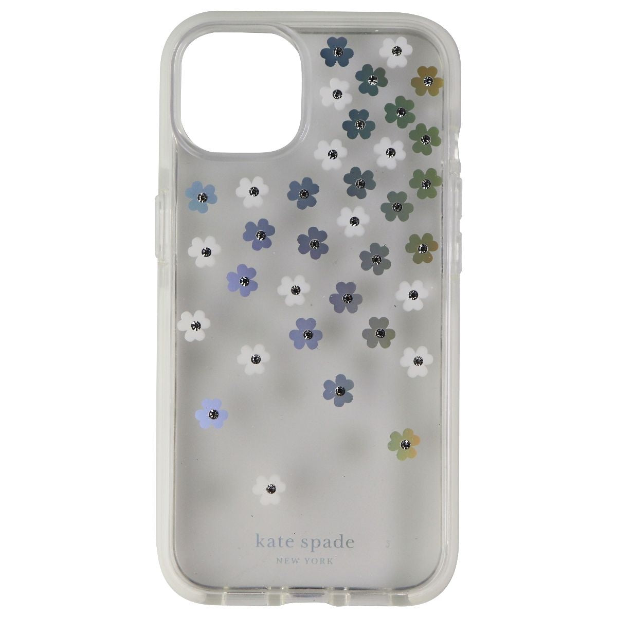 Kate Spade Hardshell Case for iPhone 13 / 14 - Iridescent Scatter Flowers Cell Phone - Cases, Covers & Skins Kate Spade - Simple Cell Bulk Wholesale Pricing - USA Seller